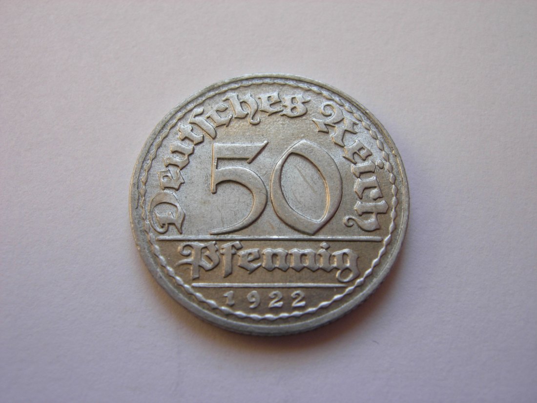  50 Pfennig 1922 D   