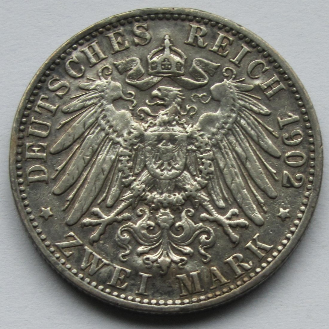  Kaiserreich: Baden, 2 Mark Thronjubiläum (Jaeger 30), 1902   