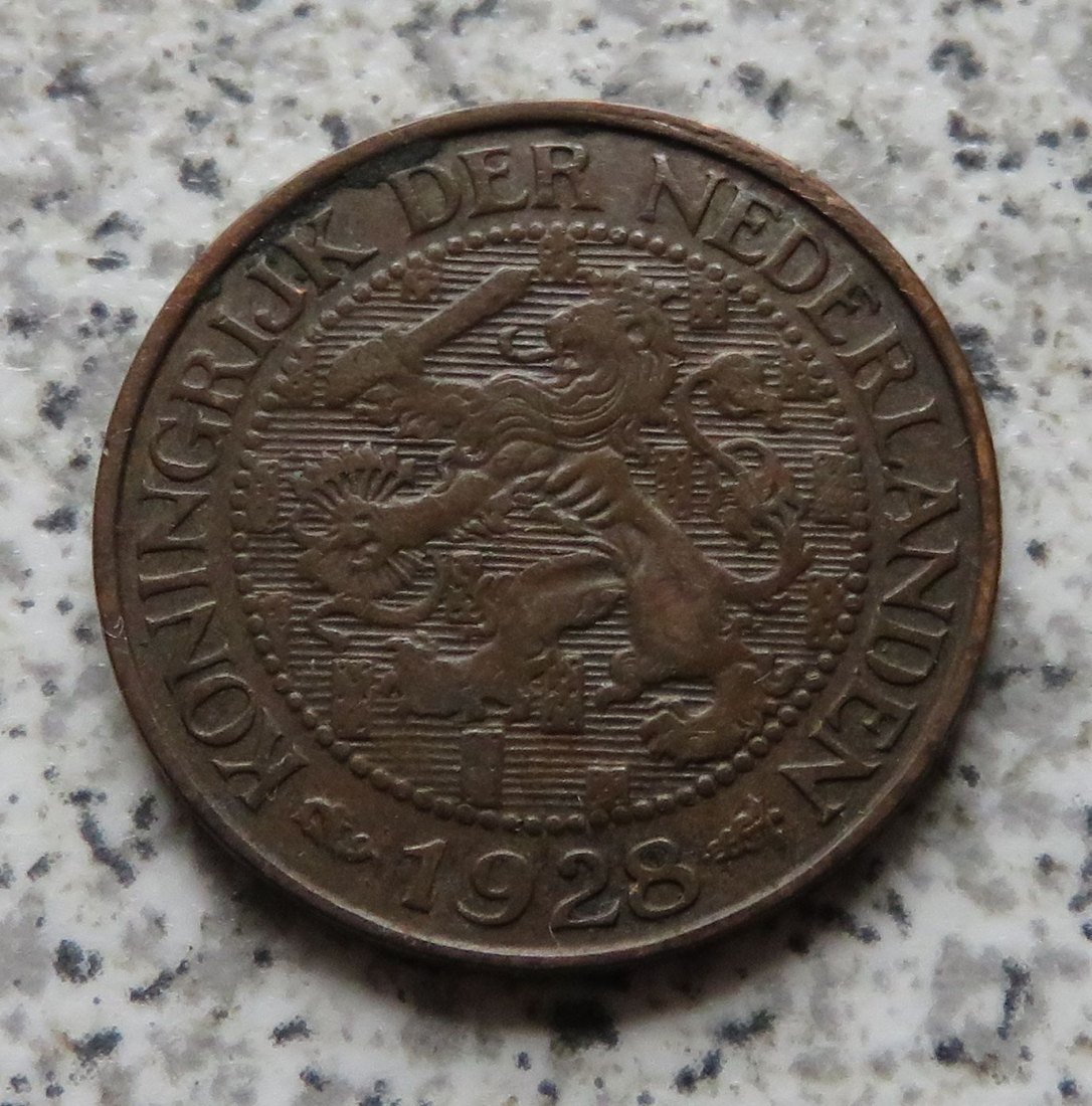  Niederlande 1 Cent 1928   