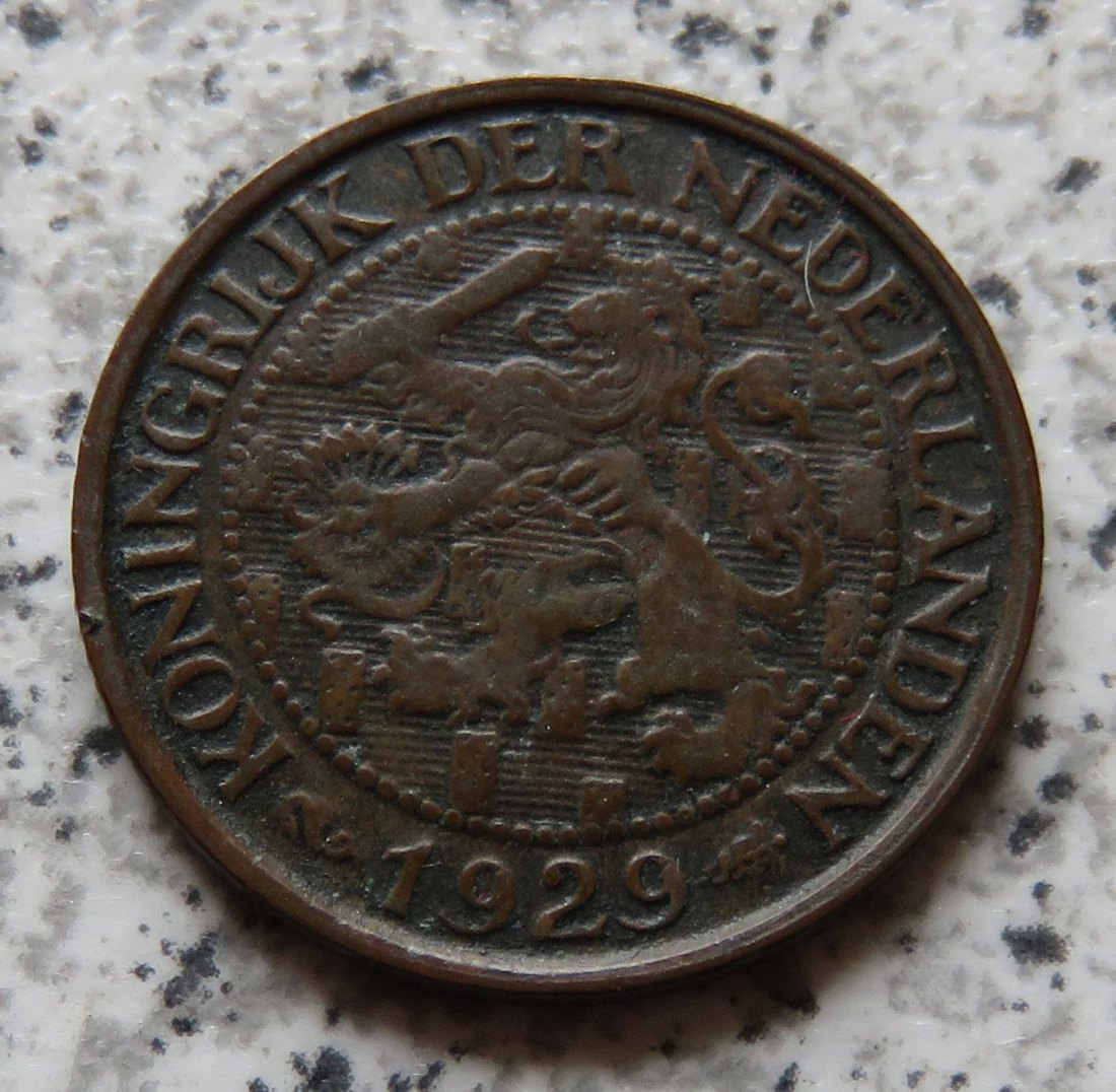  Niederlande 1 Cent 1929   