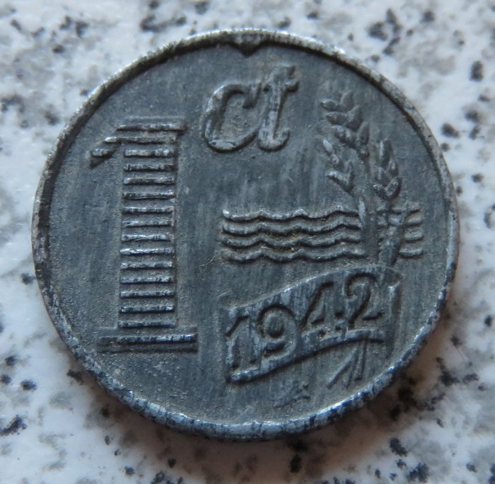  Niederlande 1 Cent 1942   