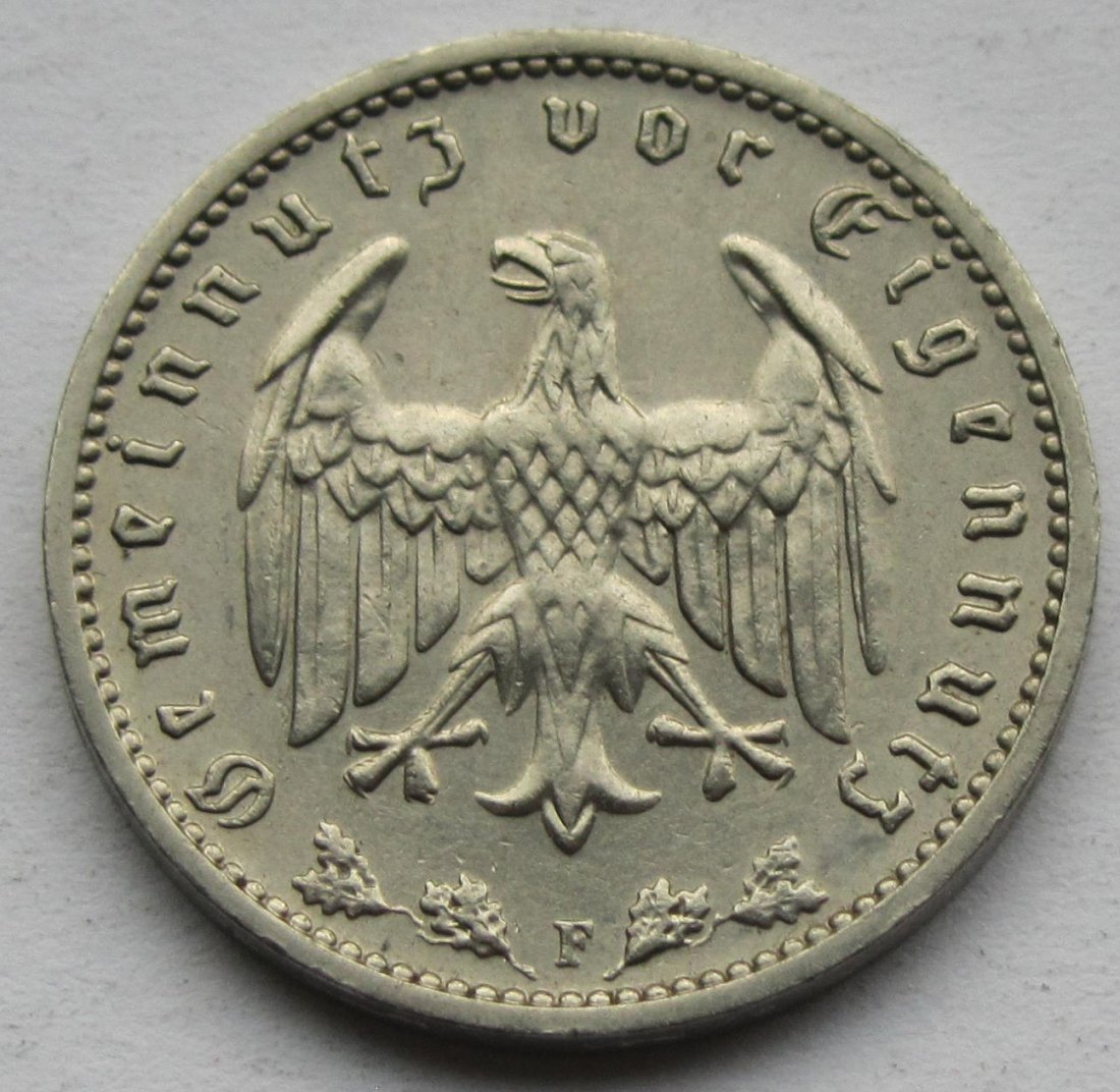  Deutsches Reich: 1 Mark 1939 F   