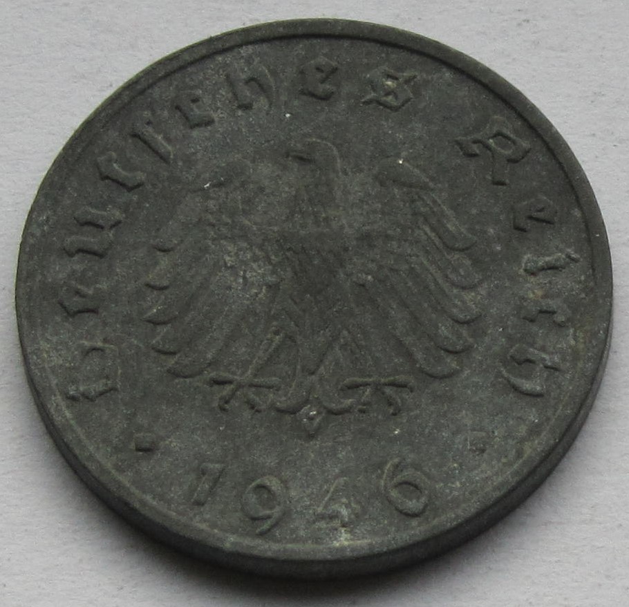  Alliierte Besatzung: 10 Pfennig 1946 F   