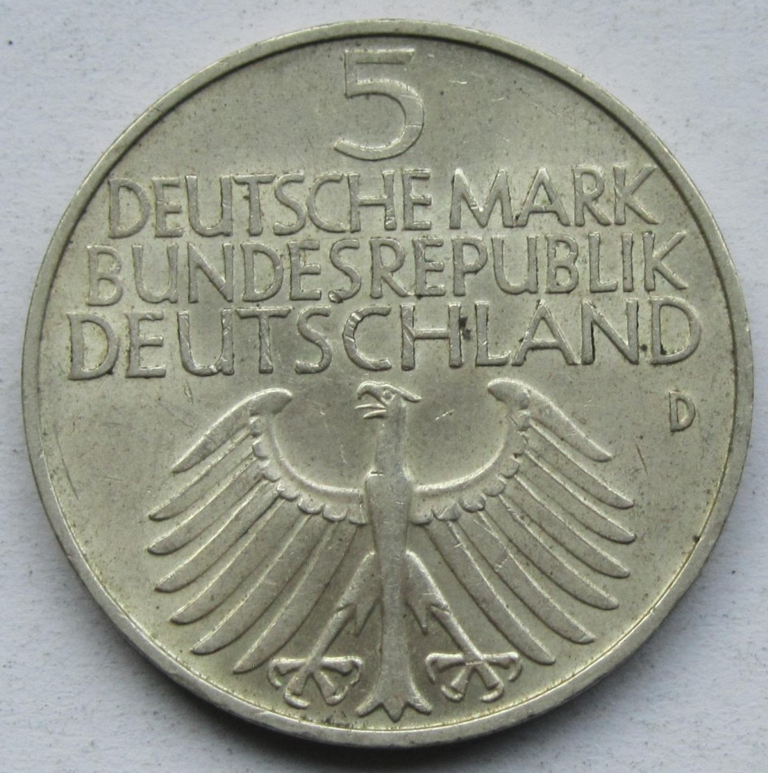  Deutschland: 5 DM Germanisches Museum 1952   