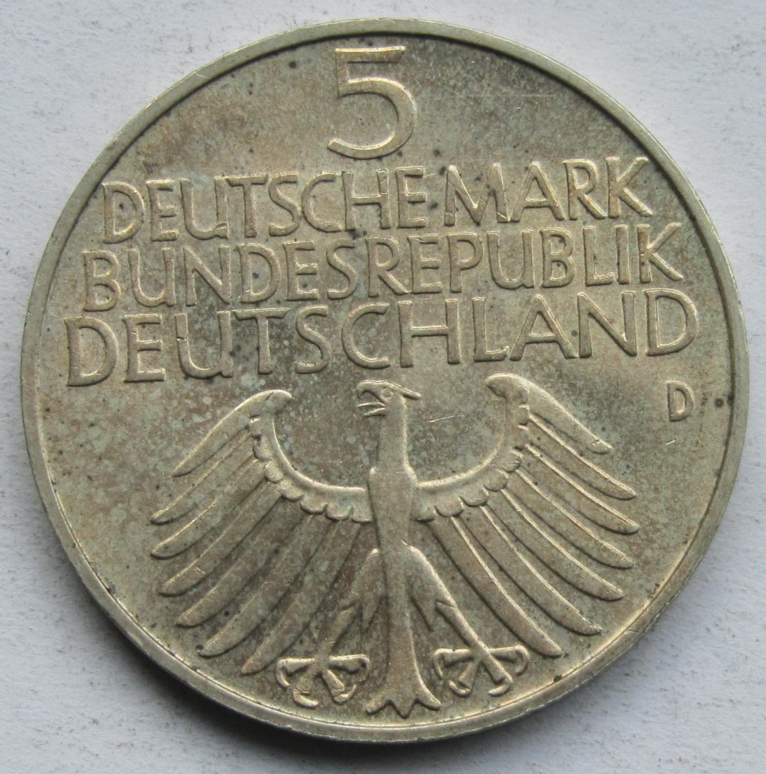  Deutschland: 5 DM Germanisches Museum 1952   