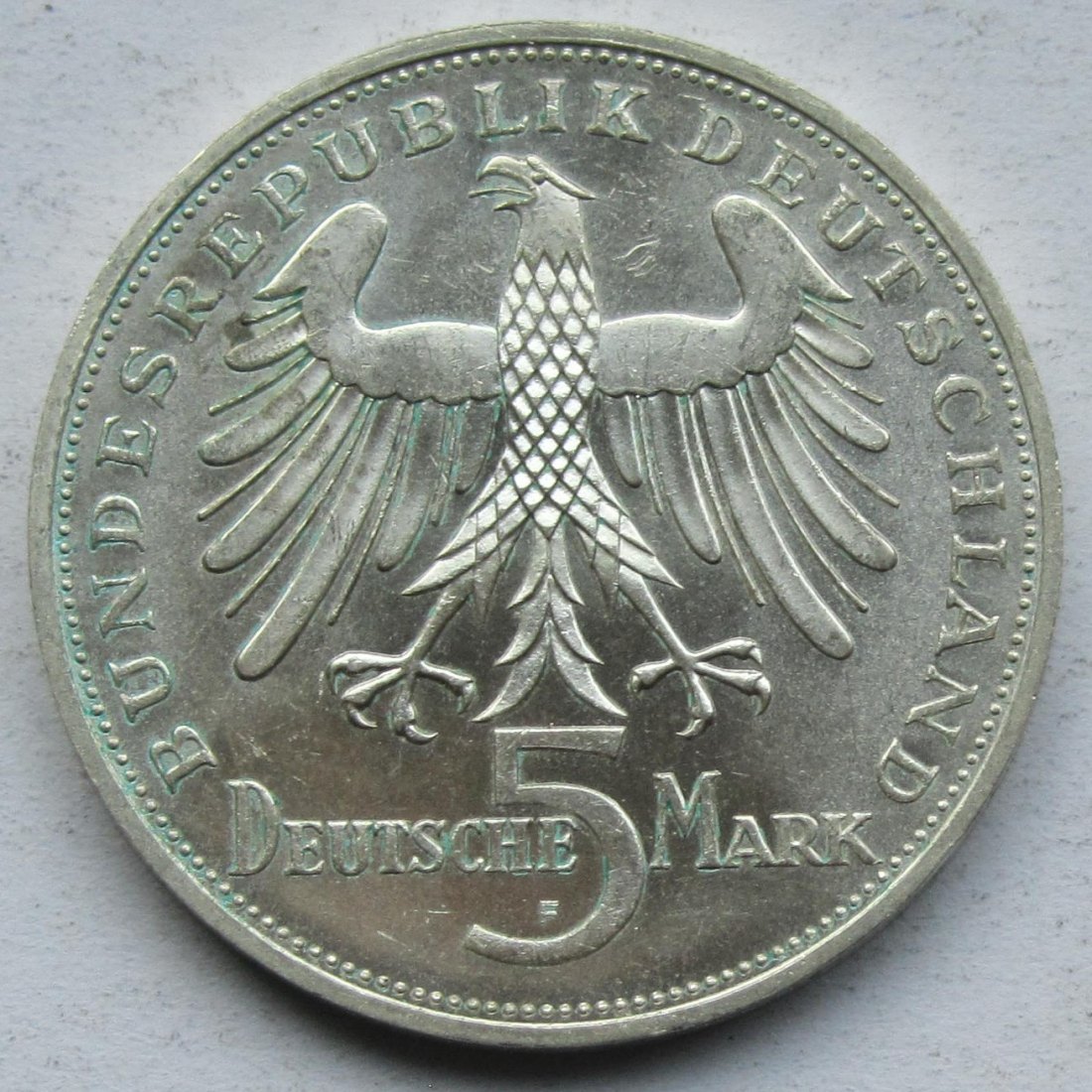  Deutschland: 5 DM Schiller 1955   