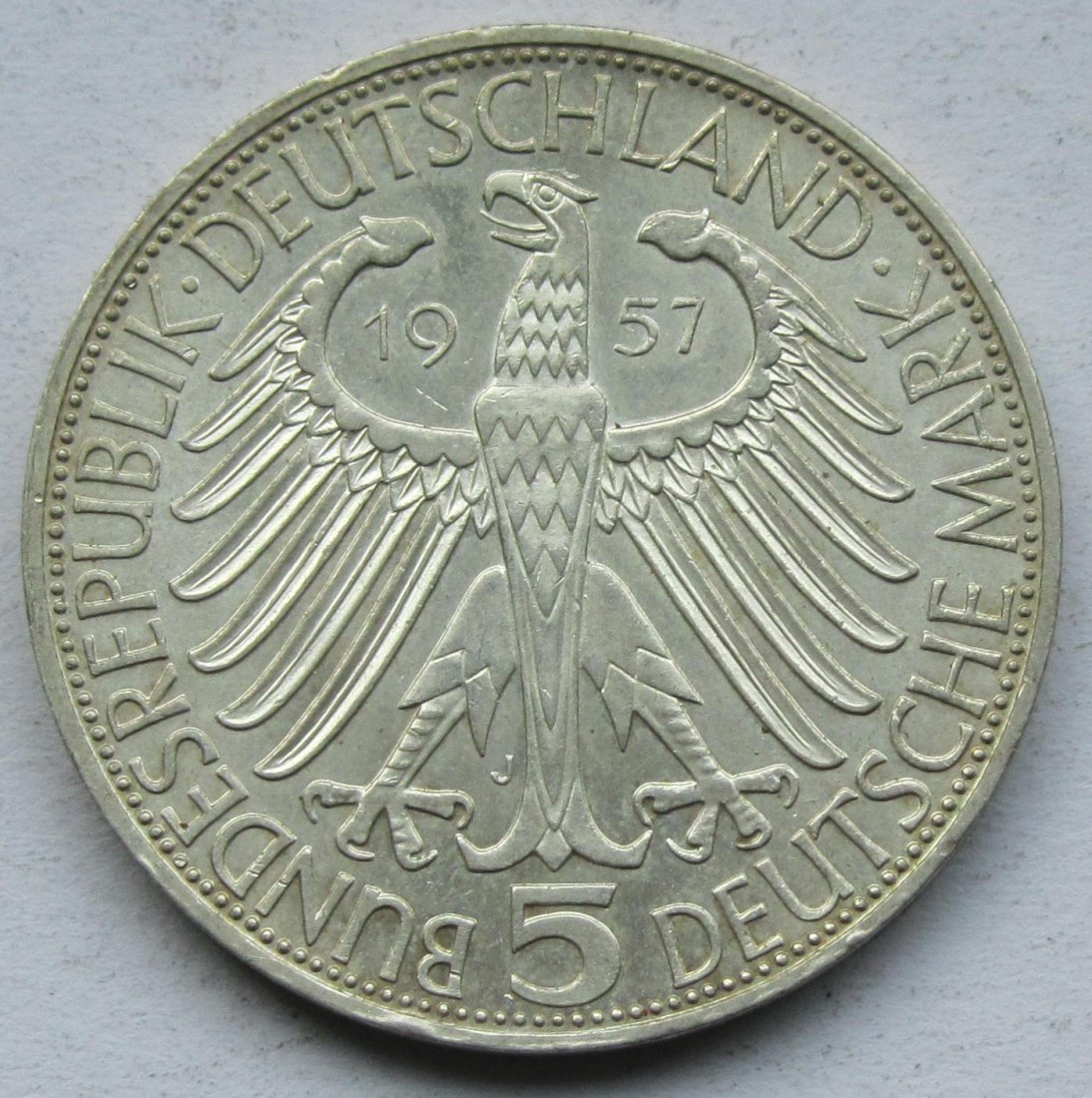  Deutschland: 5 DM Eichendorff 1957   