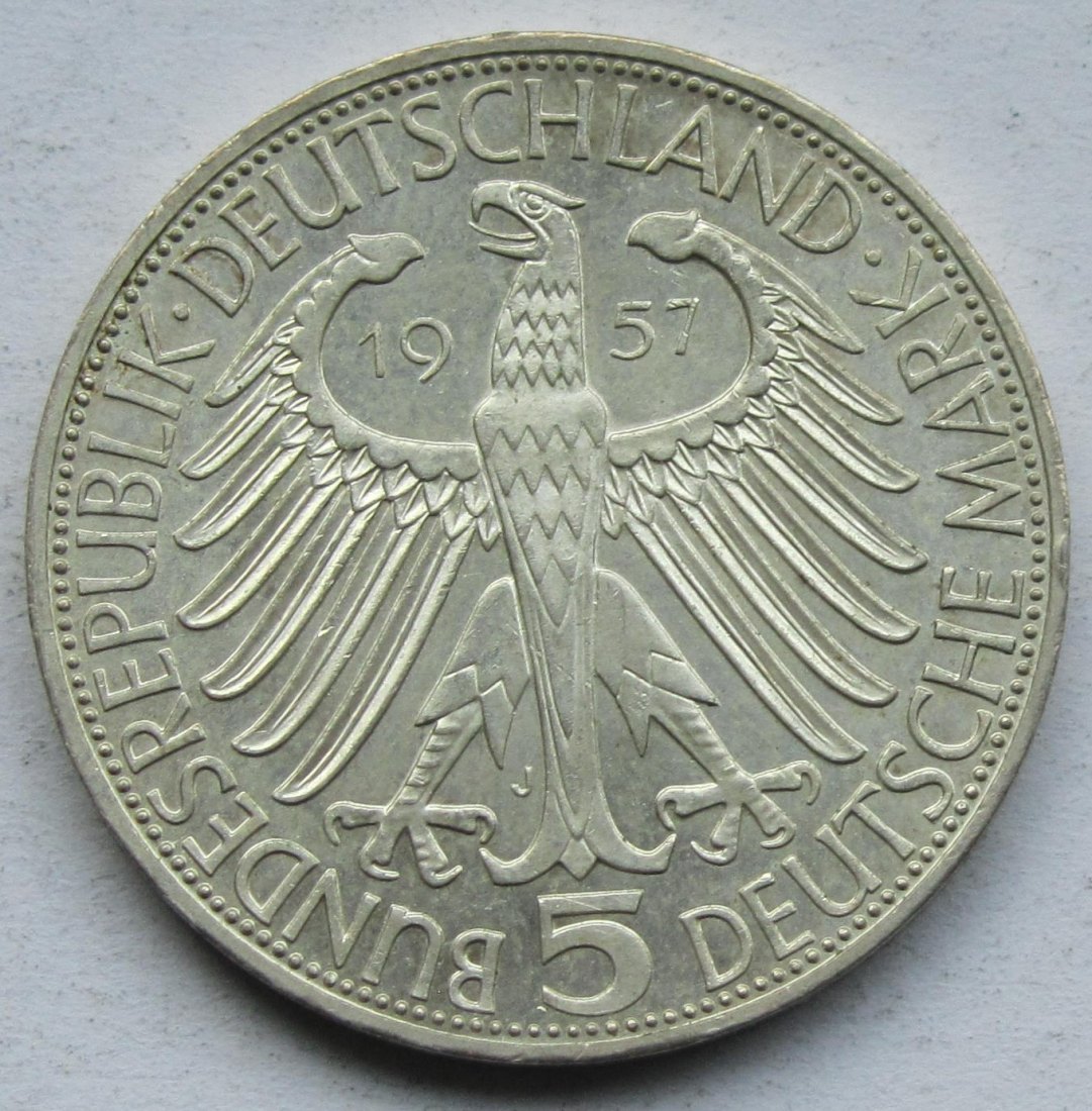  Deutschland: 5 DM Eichendorff 1957   