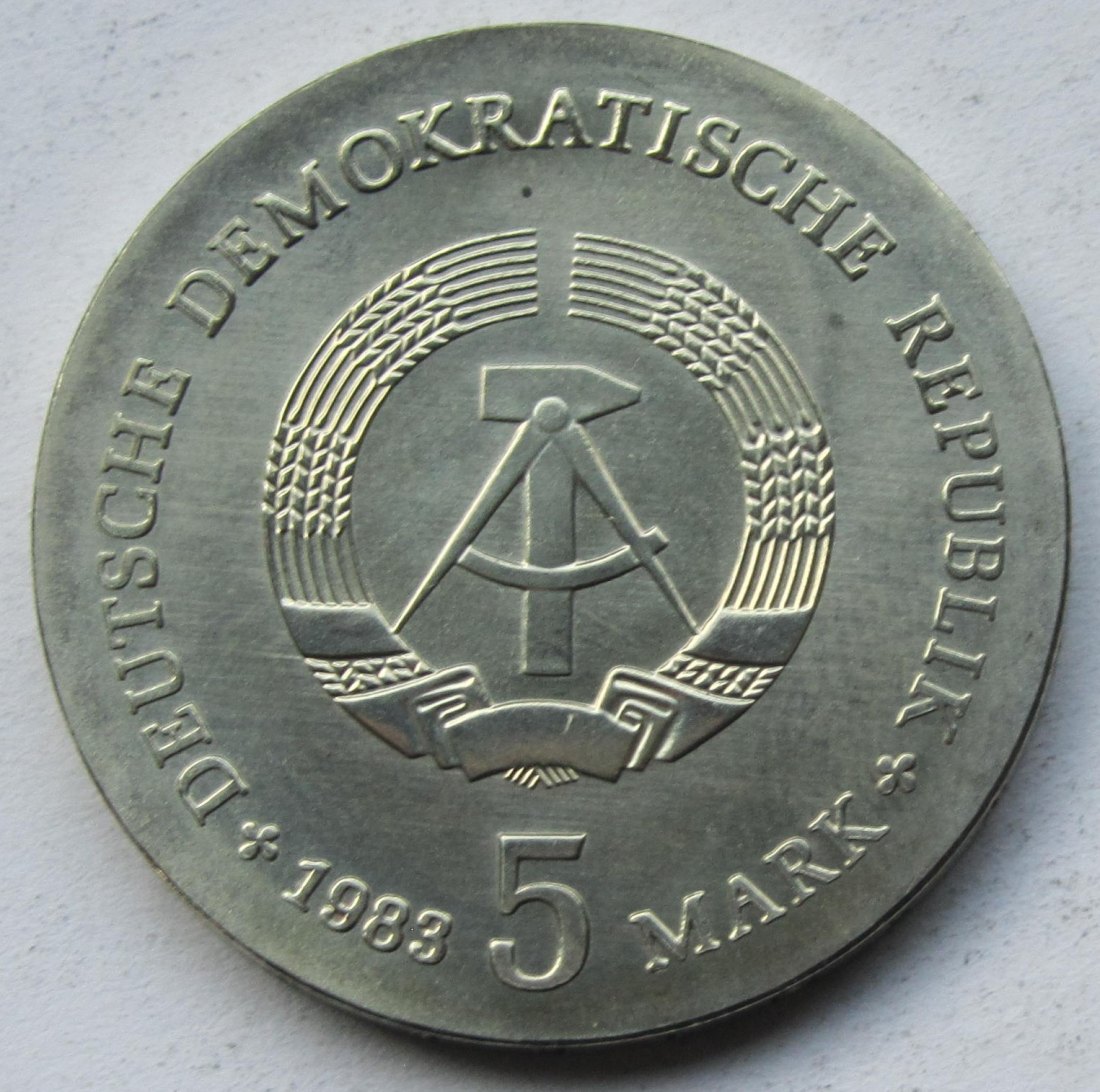  DDR: 5 Mark Planck 1983   