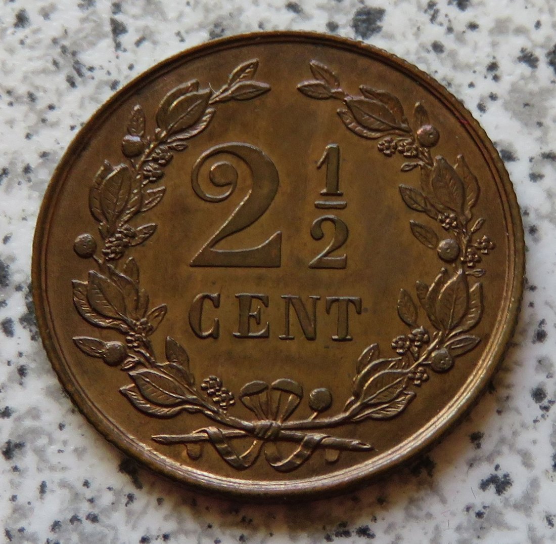  Niederlande 2,5 Cent 1881 / Niederlande 2 1/2 Cent 1881, Erhaltung   