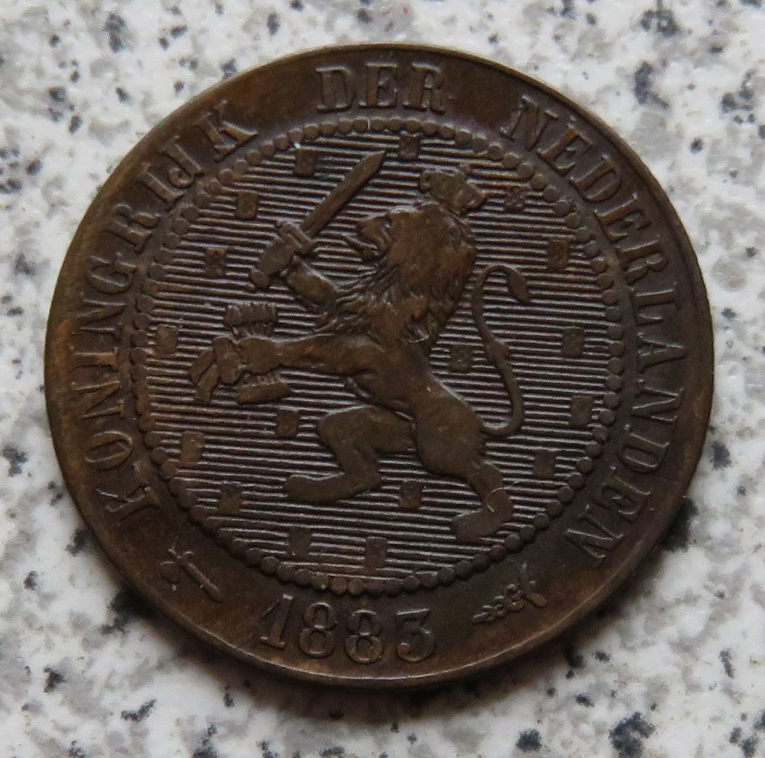  Niederlande 2,5 Cent 1883 / Niederlande 2 1/2 Cent 1883, bester Jahrgang   