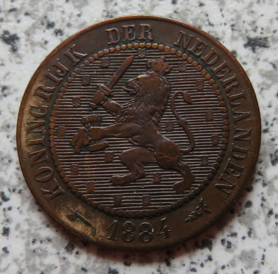  Niederlande 2,5 Cent 1884 / Niederlande 2 1/2 Cent 1884   