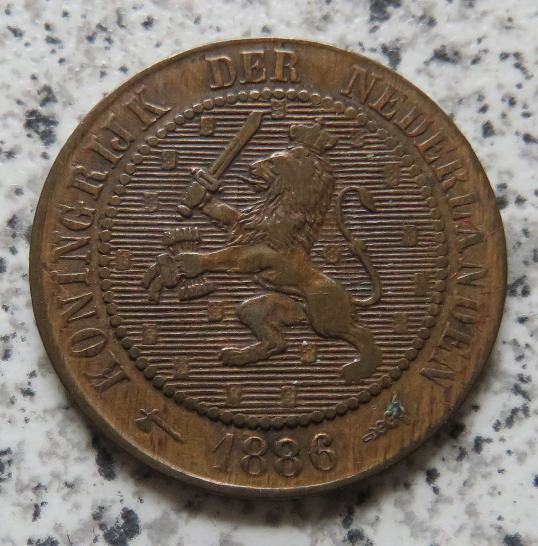  Niederlande 2,5 Cent 1886 / Niederlande 2 1/2 Cent 1886   