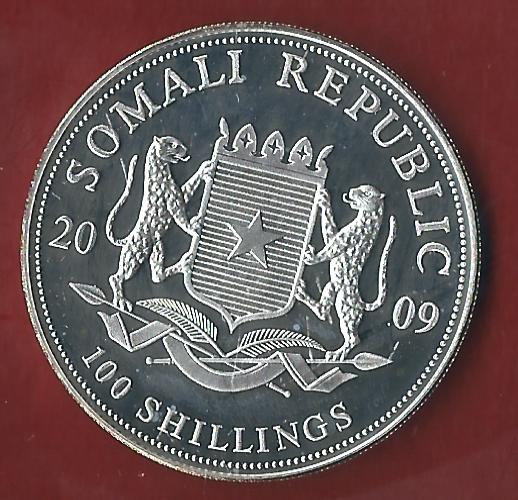  Somalia 100 Shilling 2009 1 OZ Koblenzer Münzen Studio Koblenz Frank Maurer AH820   