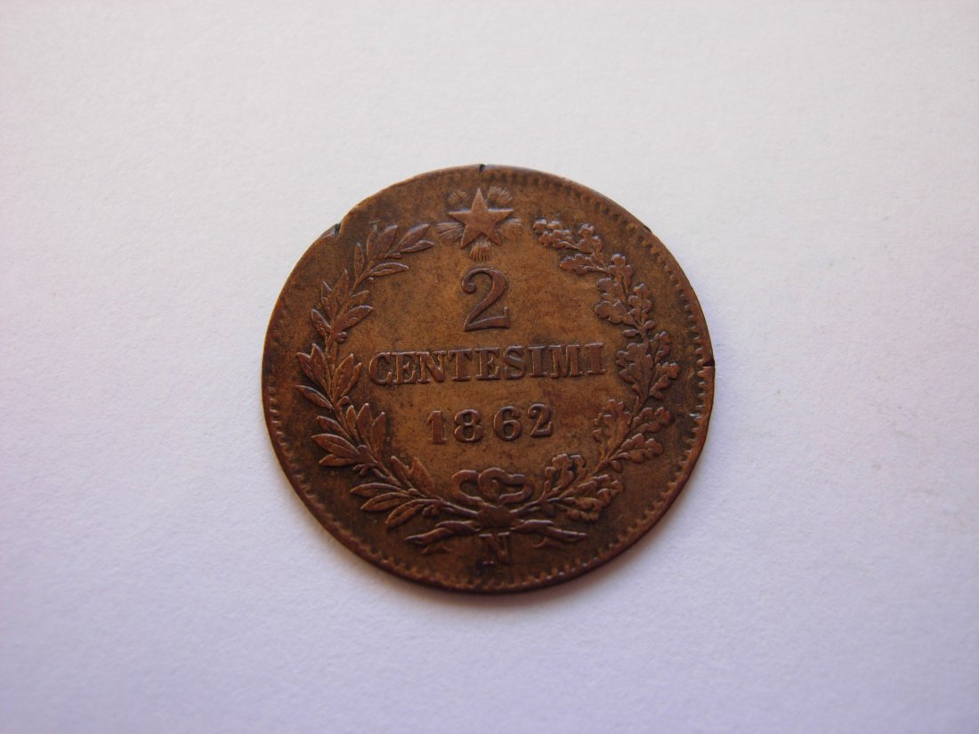  2 Centesimi 1862   