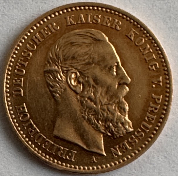  10 Mark Gold Friedrich III 1888   