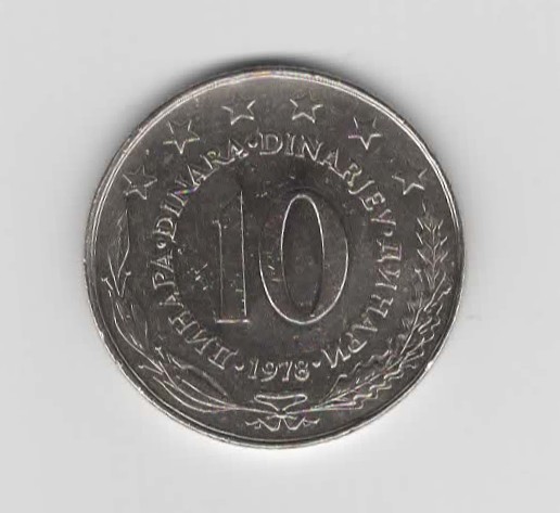  10 Dinara  Jugoslawien 1978 (N259)   