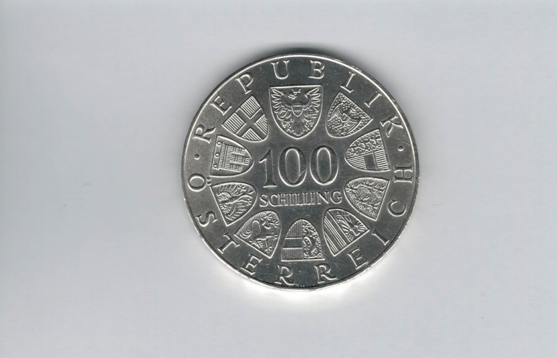  100 Schilling 1976 200 Jahre Burgtheater Wien 15,36g f Österreich Spittalgold9800 (01914/11)   