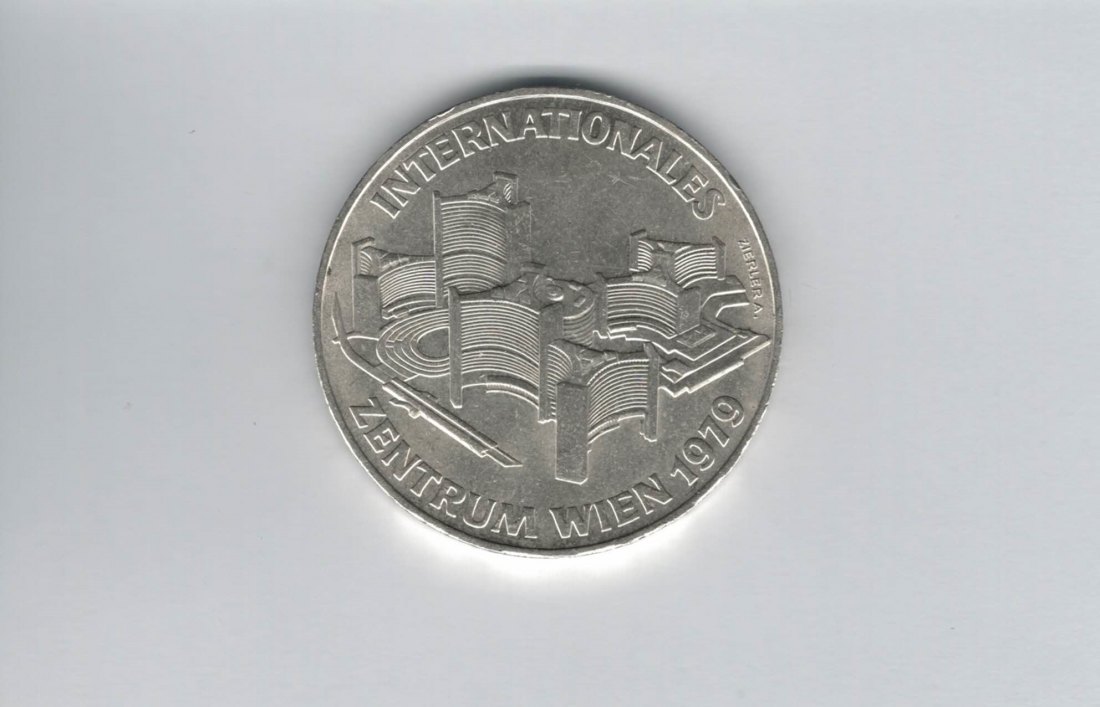  100 Schilling 1979 Internationales Zentrum Wien Uno City Ag 15,3Österreich Spittalgold9800(01914/23)   