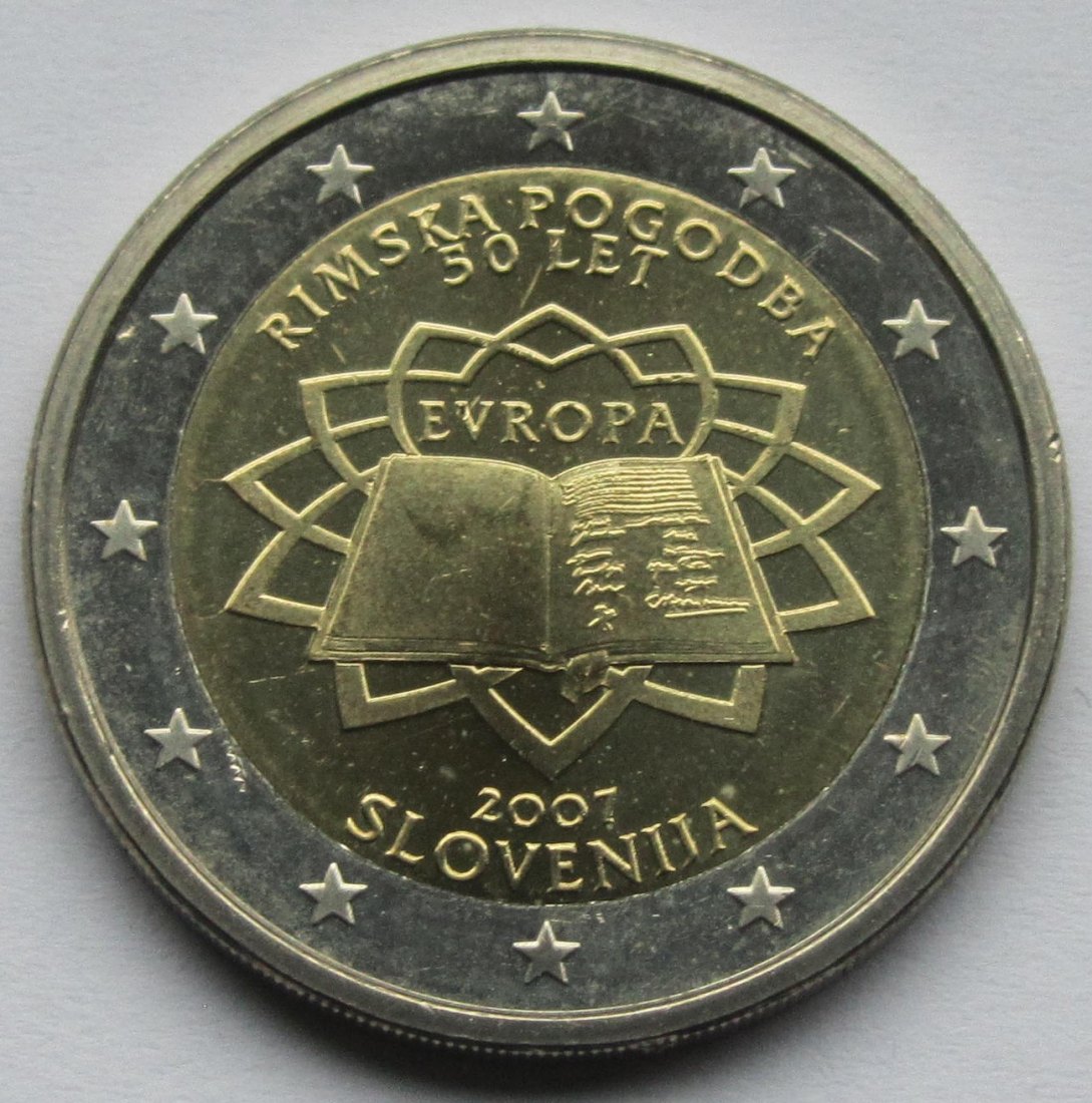  Slowenien: 2 Euro Römische Verträge 2007   