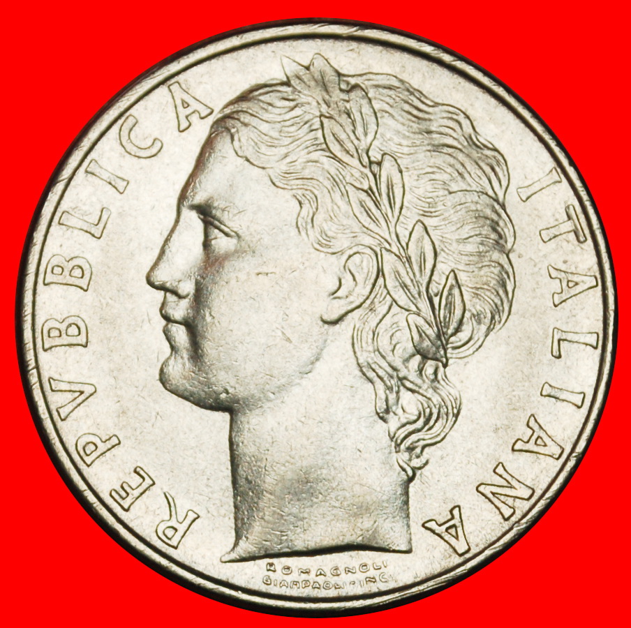  Ⰶ GODDESS MINERVA (1954-1989): ITALY ★ 100 LIRAS 1971R MINT LUSTRE!★LOW START★NO RESERVE!   