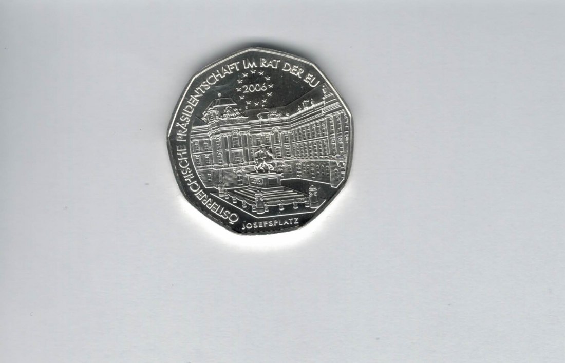  5 Euro 2006 Präsidentschaft im Rat der EU Österreich silber 8g Spittalgold9800 (04974/7)   