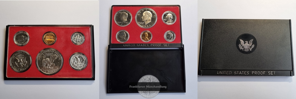  USA 1973 Proof Set/Münzenset FM-Frankfurt     Feinsilber: 44,96g   