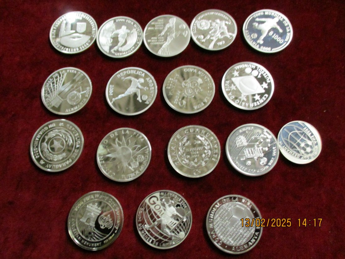  Lot - Sammlung Silbermünzen 925er Silber 474g - 1100307 /KM   