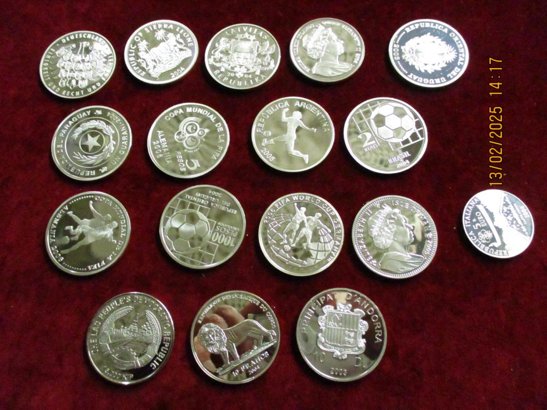  Lot - Sammlung Silbermünzen 925er Silber 474g - 1100307 /KM   