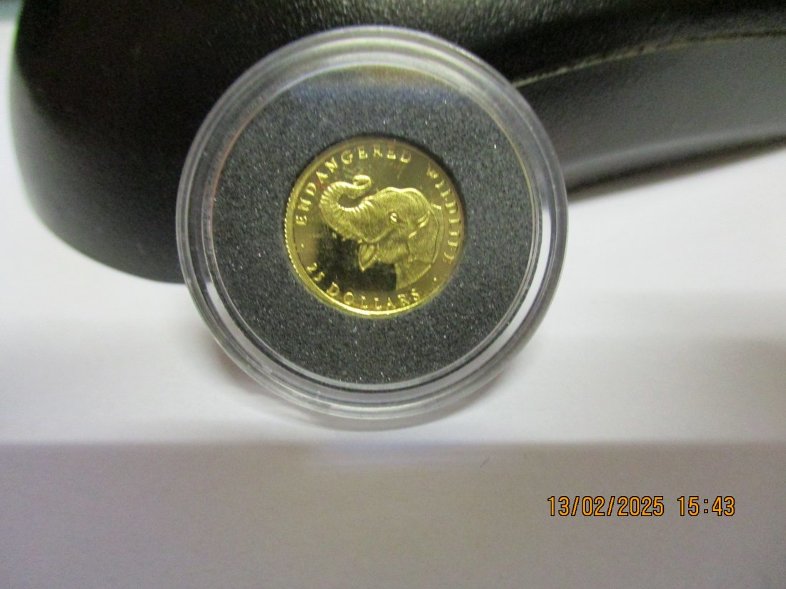  Anlagegold Cook Islands 1990 Wildlife 25 Dollar / Z   