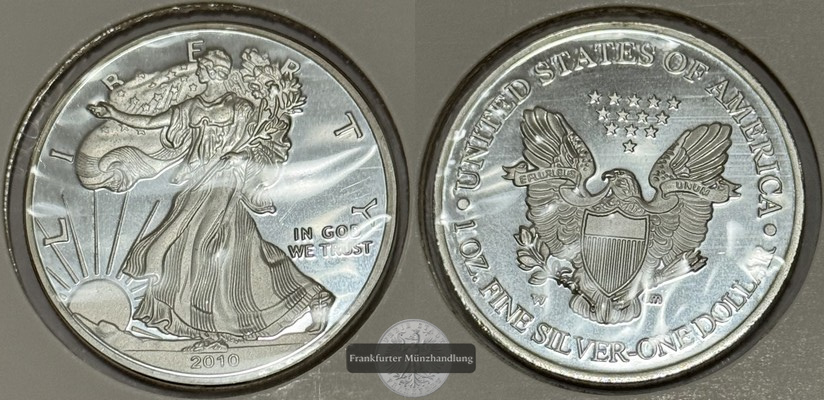  USA  1 Dollar  2010  W  FM-Frankfurt Feinsilber: 31,1g   