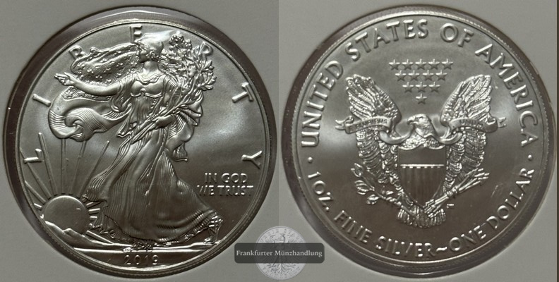  USA - 1 Dollar  2019  W  FM-Frankfurt Feinsilber: 31,1g   