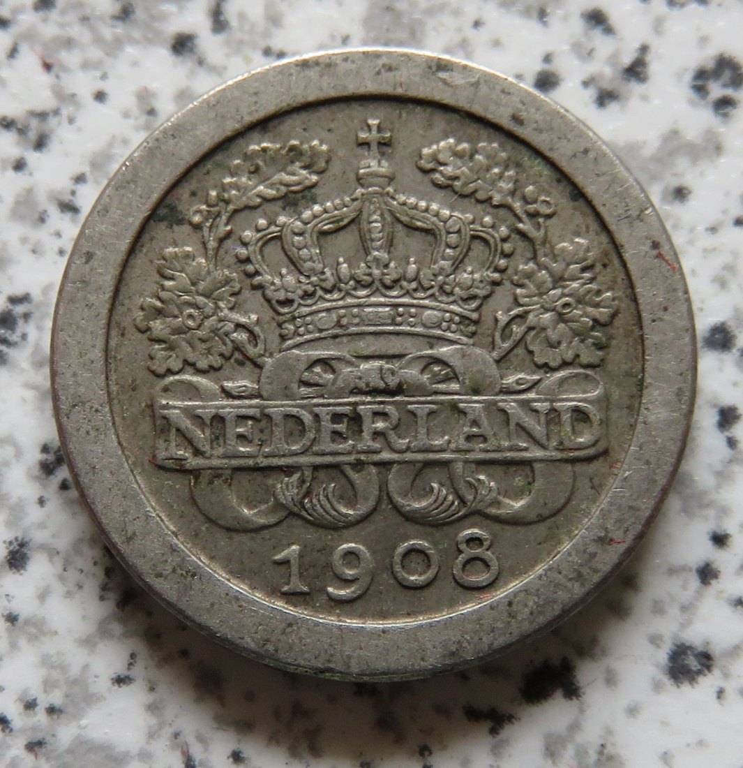  Niederlande 5 Cents 1908   