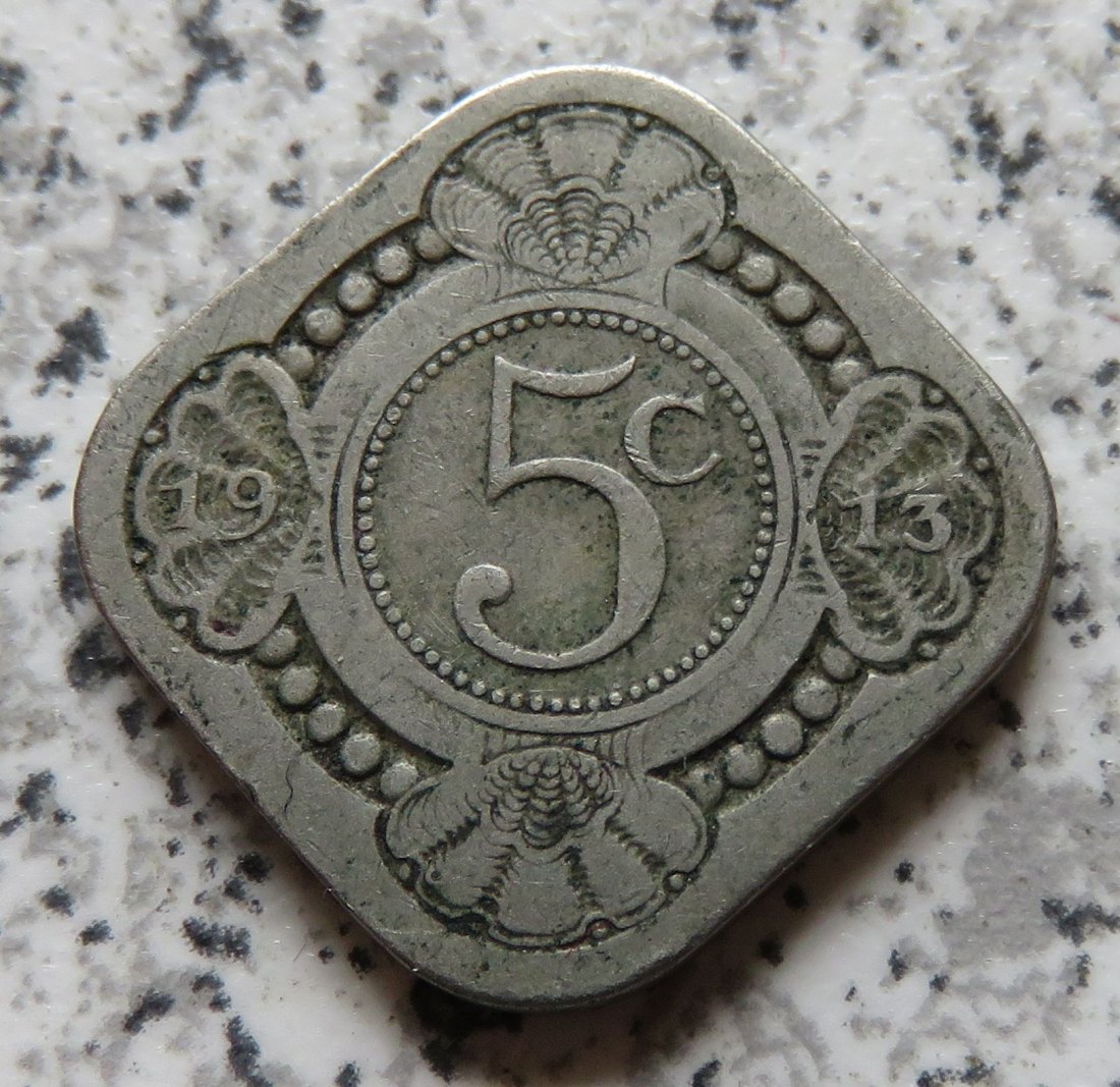  Niederlande 5 Cents 1913   