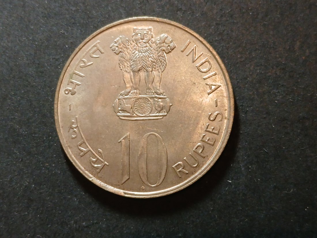  Indien  - 10 Rupees 1972 Silber   