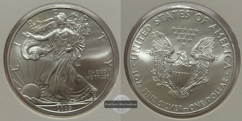  USA - 1 Dollar  2009  American Eagle  FM-Frankfurt Feinsilber: 31,1g   