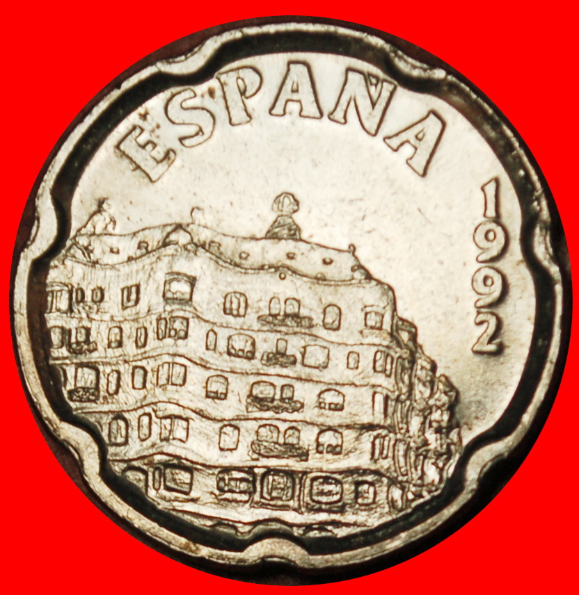  Ⰶ GAUDI (1852-1926):SPAIN★50 PESETAS 1992 LA PEDRERA★JUAN CARLOS I 1975-2014★LOW START ★ NO RESERVE!   