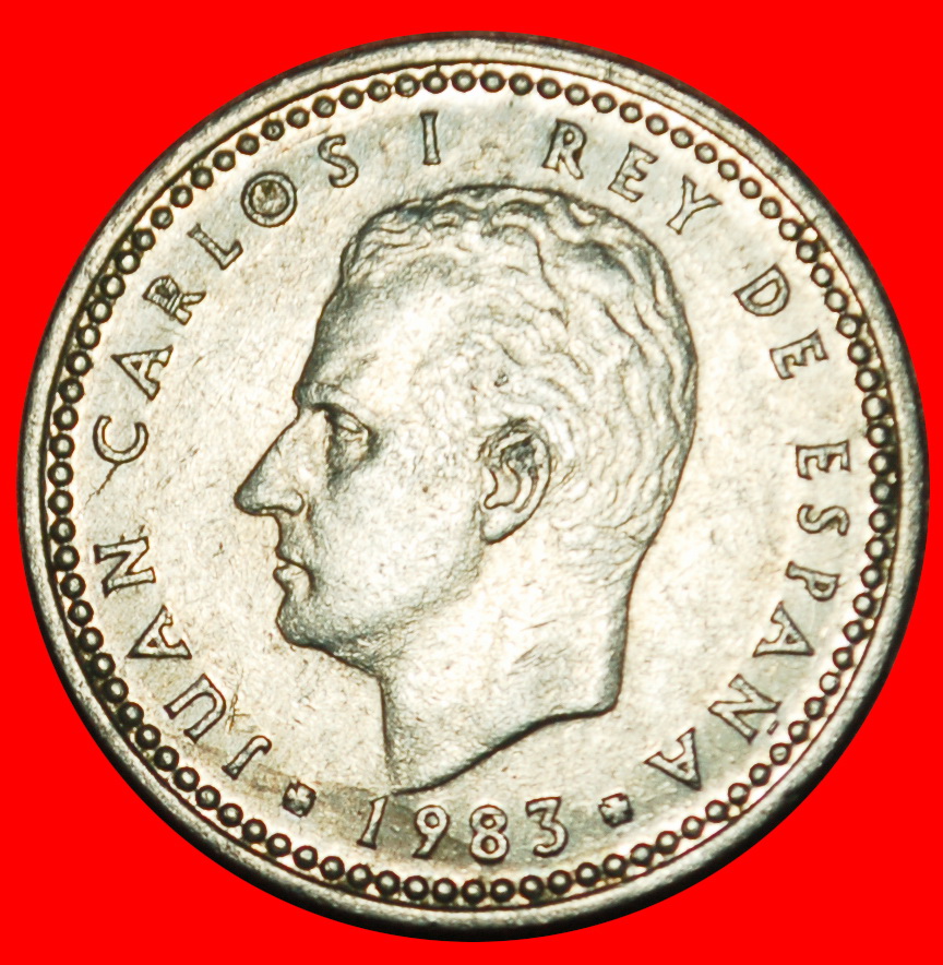  Ⰶ ERROR 3 CROWNS (1982-1989): SPAIN★1 PESETA 1983! JUAN CARLOS I (1975-2014)★LOW START ★ NO RESERVE!   