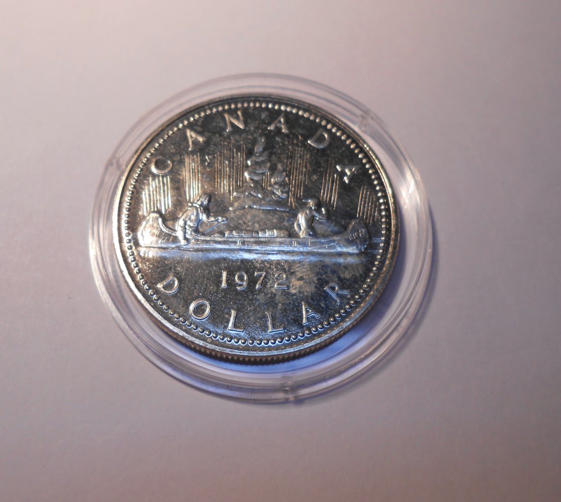  15. Kanada 1 Dollar 1972 KM# 64.2a, Silber 500, Sammlermünze   