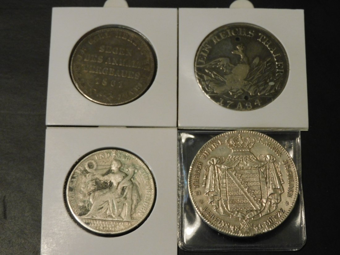  GERMANY 4 THALER COINS.GRADE-PLEASE SEE PHOTOS AND READ BELOW.   