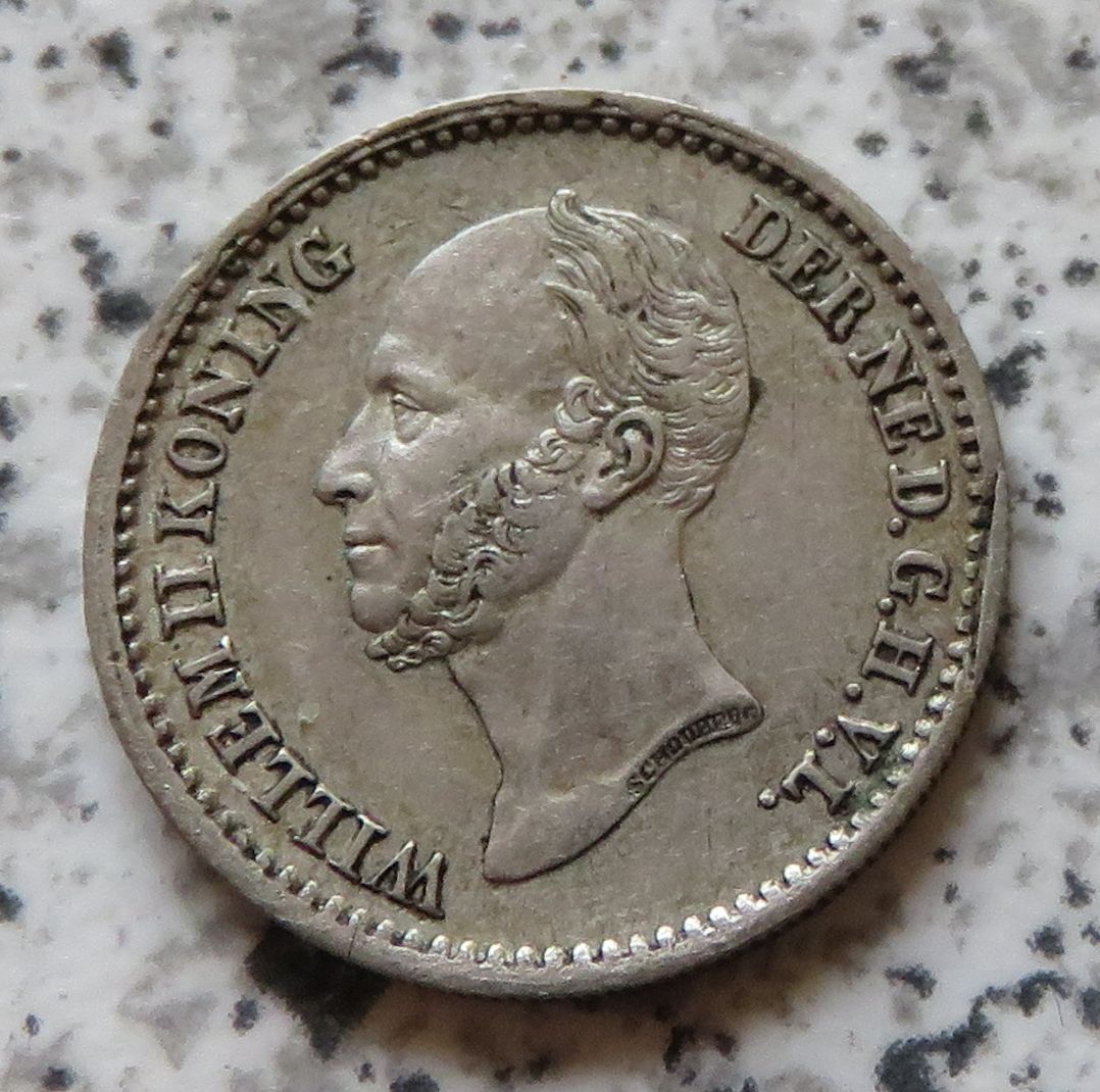  Niederlande 10 Cents 1849.   