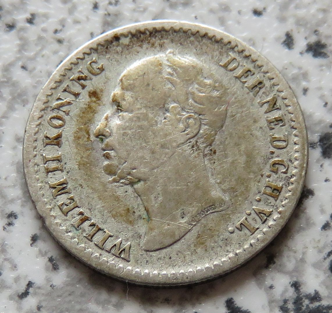  Niederlande 10 Cents 1849.   