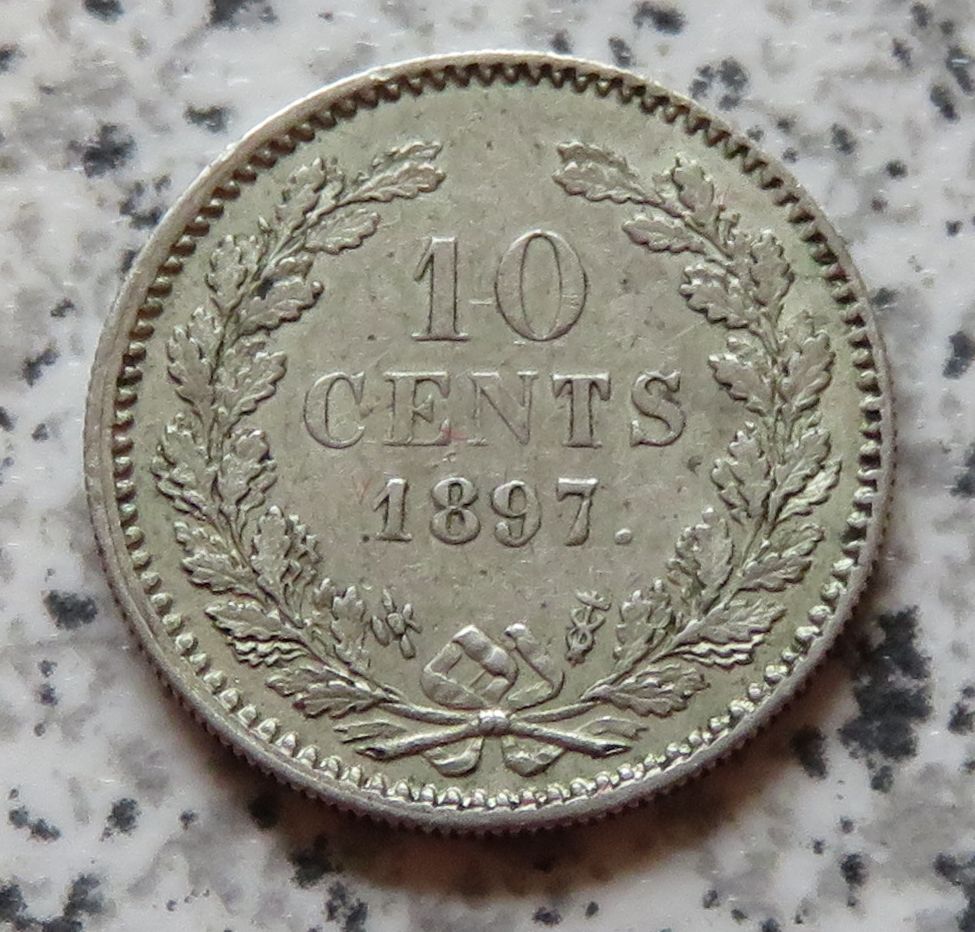  Niederlande 10 Cents 1897   