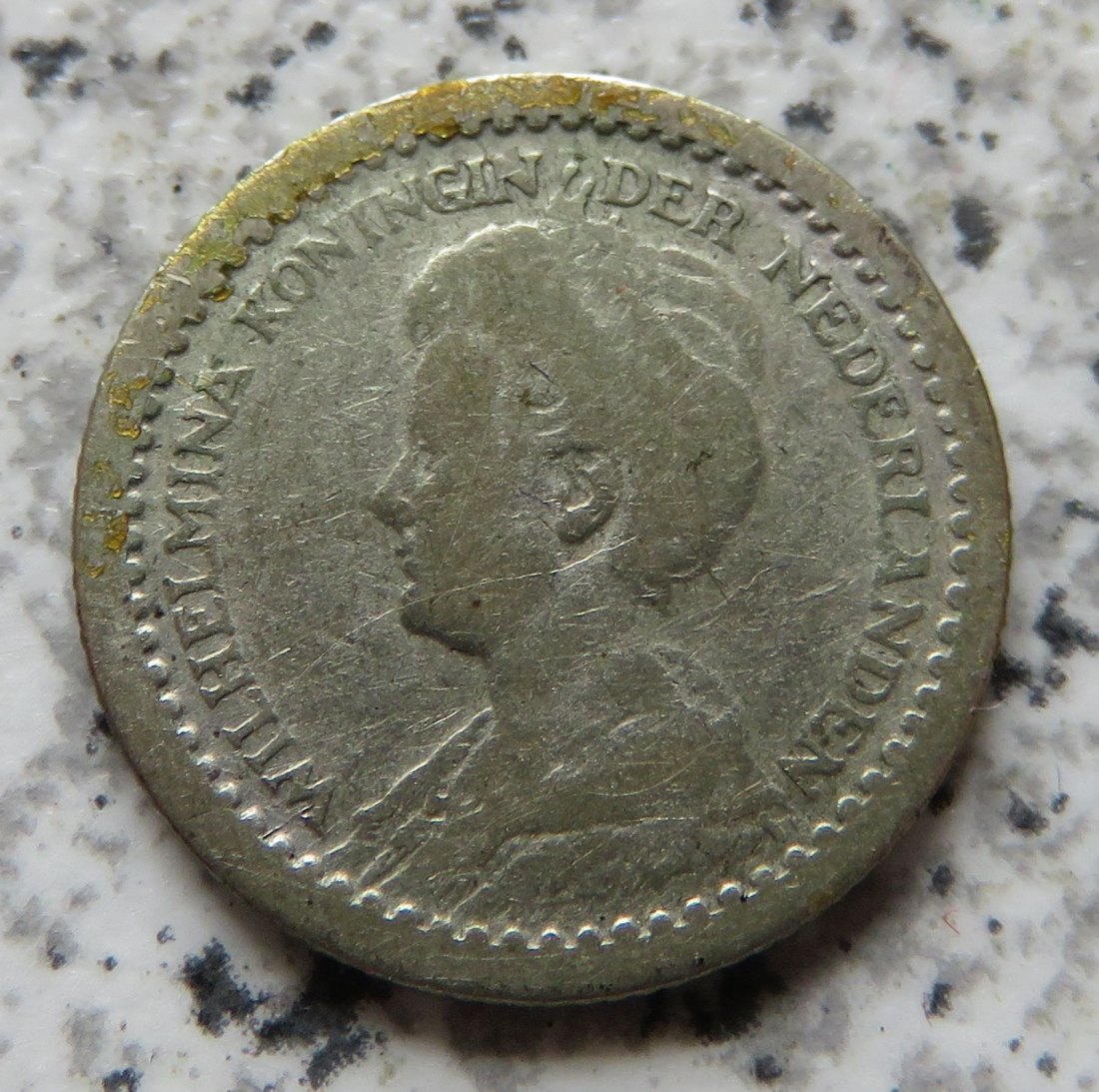  Niederlande 10 Cents 1911, Belegstück   