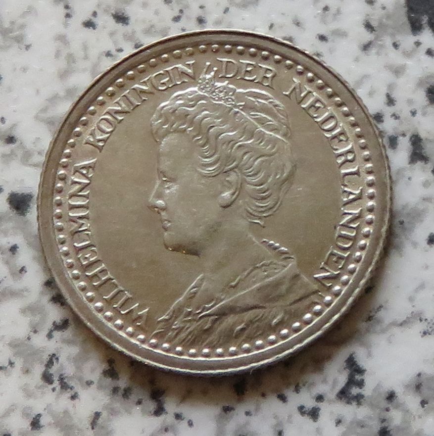  Niederlande 10 Cents 1921, Erhaltung   