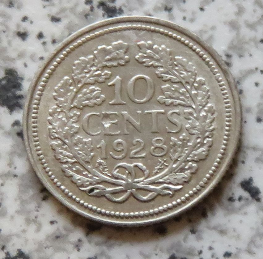  Niederlande 10 Cents 1928   