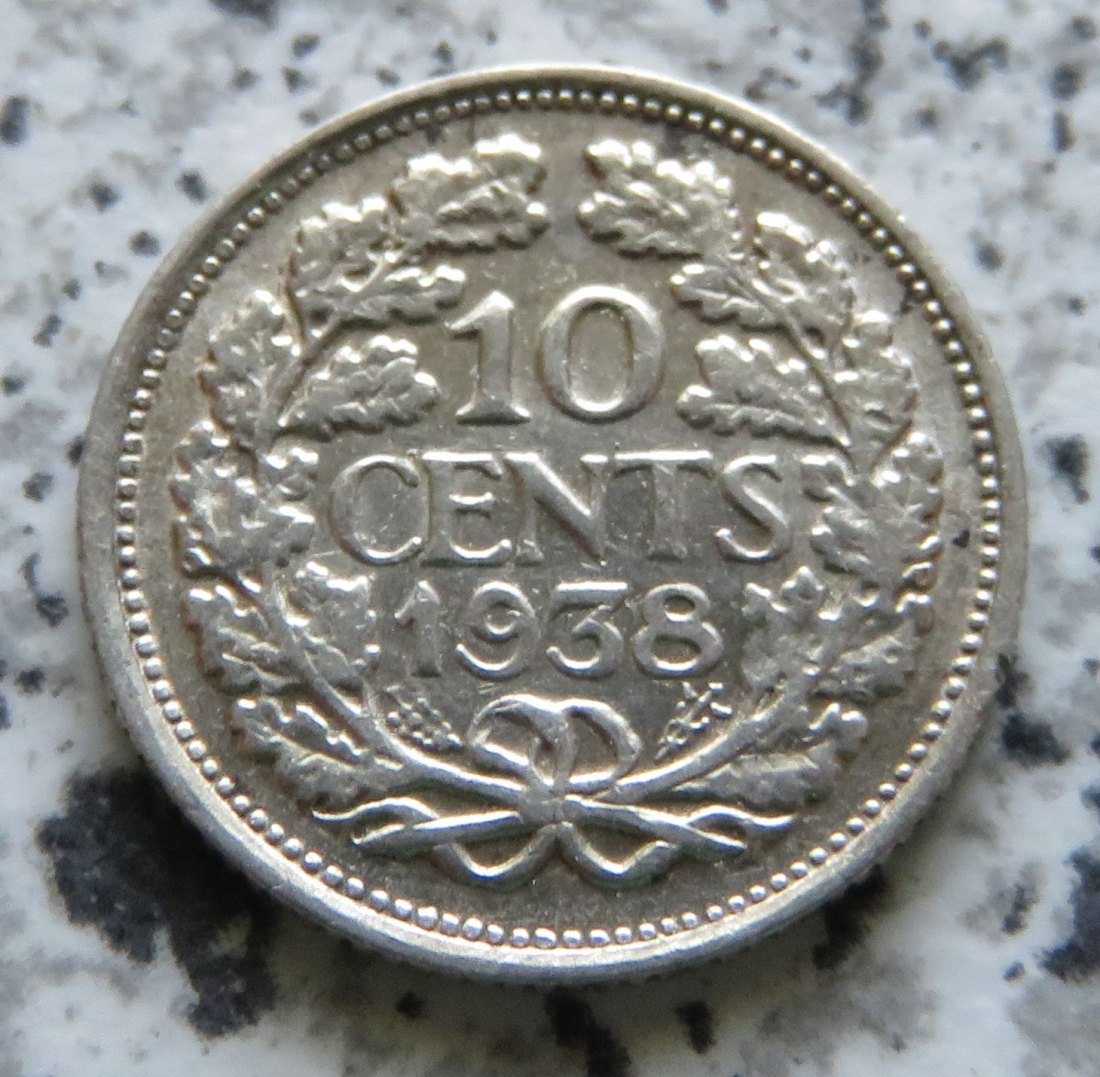  Niederlande 10 Cents 1938   