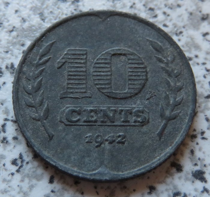  Niederlande 10 Cents 1942   