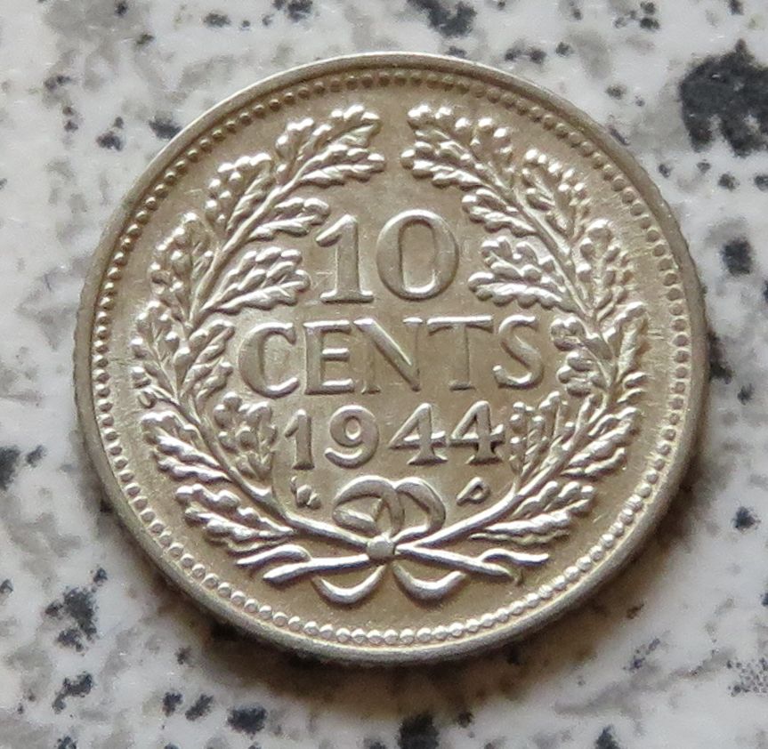  Niederlande 10 Cents 1944 P   