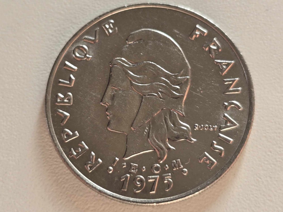  Franz. Polynesien 50 Franc 1975 VZ   